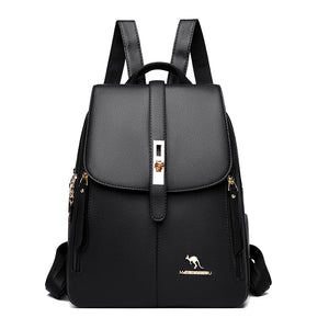 Women Leather Backpacks Shoulder Bags Female Backpack Ladies Mochilas