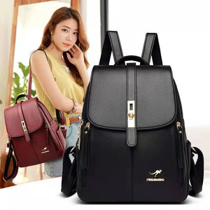 Women Leather Backpacks Shoulder Bags Female Backpack Ladies Mochilas