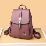 Women Leather Backpacks Shoulder Bags Female Backpack Ladies Mochilas