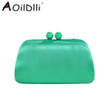 Leather Evening Bag Wedding Clutch Purse Hasp Wallets