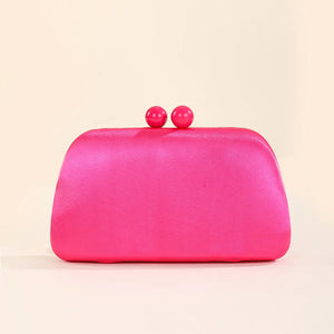 Leather Evening Bag Wedding Clutch Purse Hasp Wallets