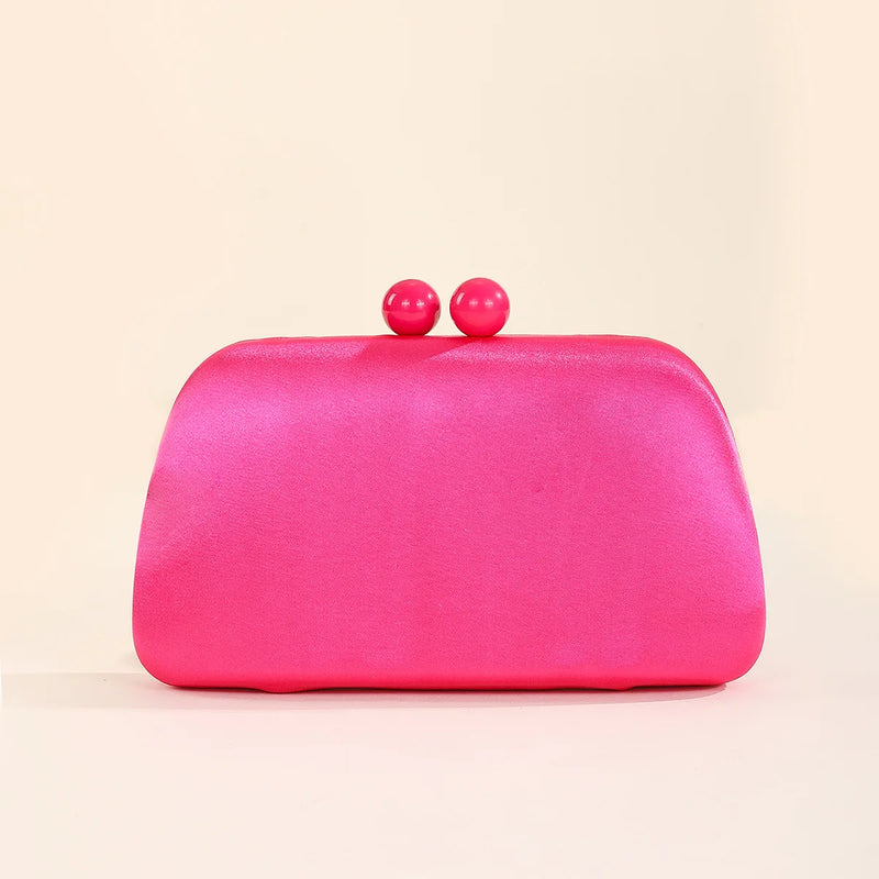 Leather Evening Bag Wedding Clutch Purse Hasp Wallets