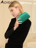 Leather Evening Bag Wedding Clutch Purse Hasp Wallets