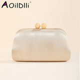 Women Leather Evening Bags Banquet Wedding Clutch Purse Hasp Purse Wallets
