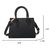 Women Small Square Bag Top-handle Handbags Chain Shoulder Crossbody Satchel Purs
