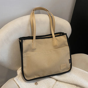 Women Literary Shoulder Bags Canvas Tote Bags Famous Purse