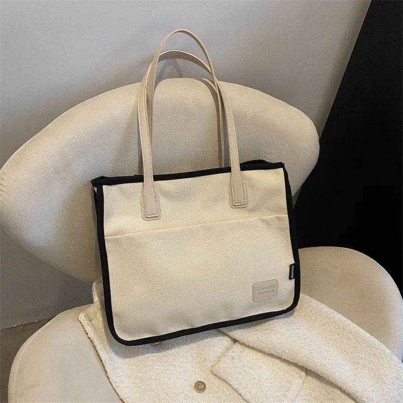 Women Literary Shoulder Bags Canvas Tote Bags Famous Purse