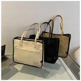 Women Literary Shoulder Bags Canvas Tote Bags Famous Purse