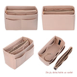 Felt Makeup Organizer Insert Bag for Handbag Travel Inner Purse Portable