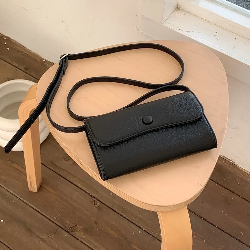 Women Mini Crossbody Phone Bag Ladies Shoulder Bag PU Leather Cover Flap Bag