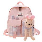 Nylon Backpack Waterproof Candy Colors High School Bags for Girls Boys