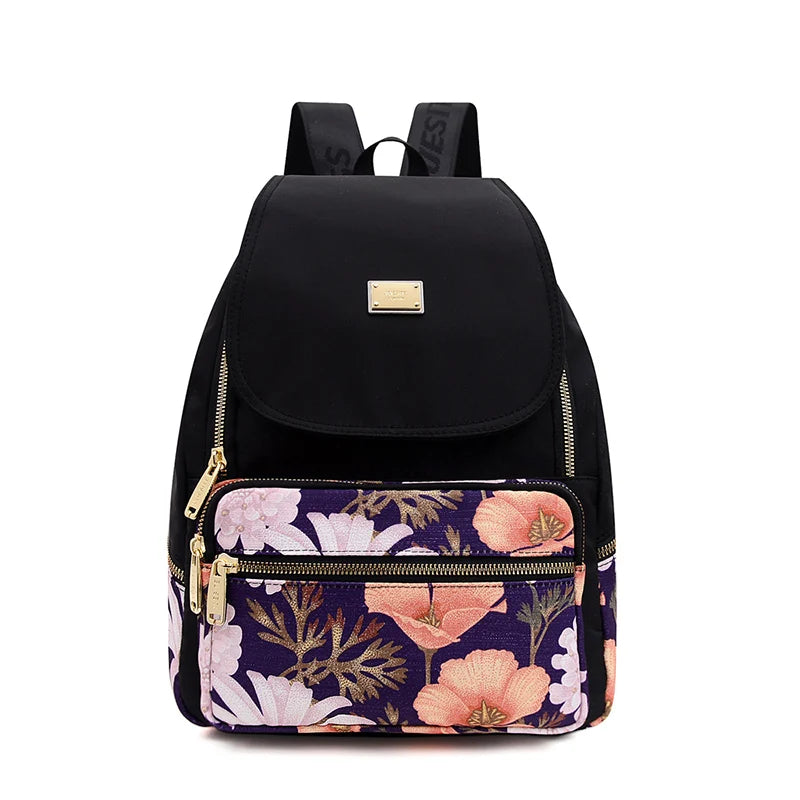 Women Nylon Travel Backpack Shoulder Bag Girls School Bag