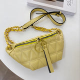 Women PU Chest Cross Fanny Bag