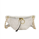 Women PU Chest Cross Fanny Bag