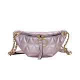 Women PU Chest Cross Fanny Bag