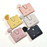 Plush Pendant Mini Wallets for Women
