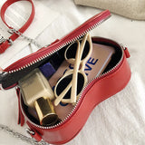 Red Love Heart Shape Shoulder Bag Chain Crossbody Bag