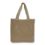 Crochet Wool Bag Casual Weave Open Hand Bag Shoulder Beach Solid High