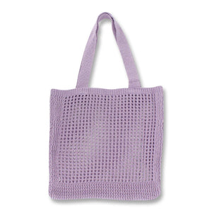 Crochet Wool Bag Casual Weave Open Hand Bag Shoulder Beach Solid High