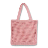 Crochet Wool Bag Casual Weave Open Hand Bag Shoulder Beach Solid High