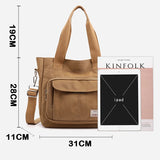Waterproof Nylon Sports Bag Large Capacity Shoulder Bags for Women
