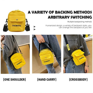 Women Shoulder Bag Canvas Small Handbag Zipper Messenger Phone Purse