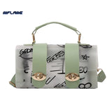 PVC Transparent Graffiti Messenger Shoulder Bag