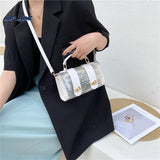 PVC Transparent Graffiti Messenger Shoulder Bag
