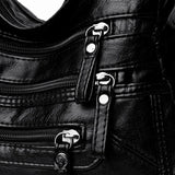 Leather Shoulder Crossbody Bags for Women Multiple Pockets Tote Bag