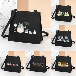Women Square Bags Cartoon Shoulder Diagonal Bag Multifunctional