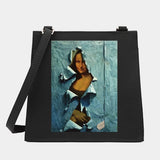 Women Square Bags Shoulder Crossbody Retro Funny Pattern Commute Tote Messenger