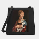 Women Square Bags Shoulder Crossbody Retro Funny Pattern Commute Tote Messenger