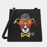 Women Square Bags Shoulder Crossbody Dog Series Casual Commute Tote