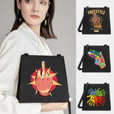 Women Square Bags Shoulder Crossbody Hand Series Pattern Tote Messenger