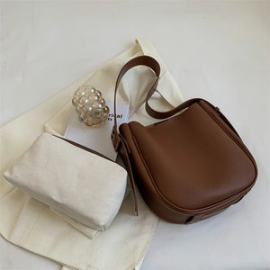 Women Tote Bag Casual Large Capacity Shoulder Bag PU Leather Handbag