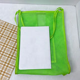 Women Mesh Single Shoulder Bag Lightweight Portable Shopping Travel Beach Bag