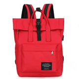 Women USB Charge Backpack Casual Rucksack Laptop Back Pack School Bags