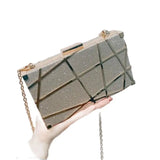 Metal Evening Clutch Bags Diamond Wedding Clutch Bling Purse