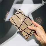 Metal Evening Clutch Bags Diamond Wedding Clutch Bling Purse