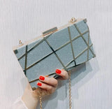 Metal Evening Clutch Bags Diamond Wedding Clutch Bling Purse