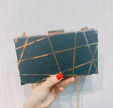 Metal Evening Clutch Bags Diamond Wedding Clutch Bling Purse