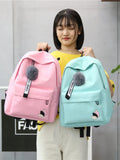 Women's Backpack Rucksack Waterproof Nylon Travel Bag Girls School Bag