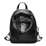 Women's PU Leather Backpack Travel Shoulder Bag School Bag Girl Small