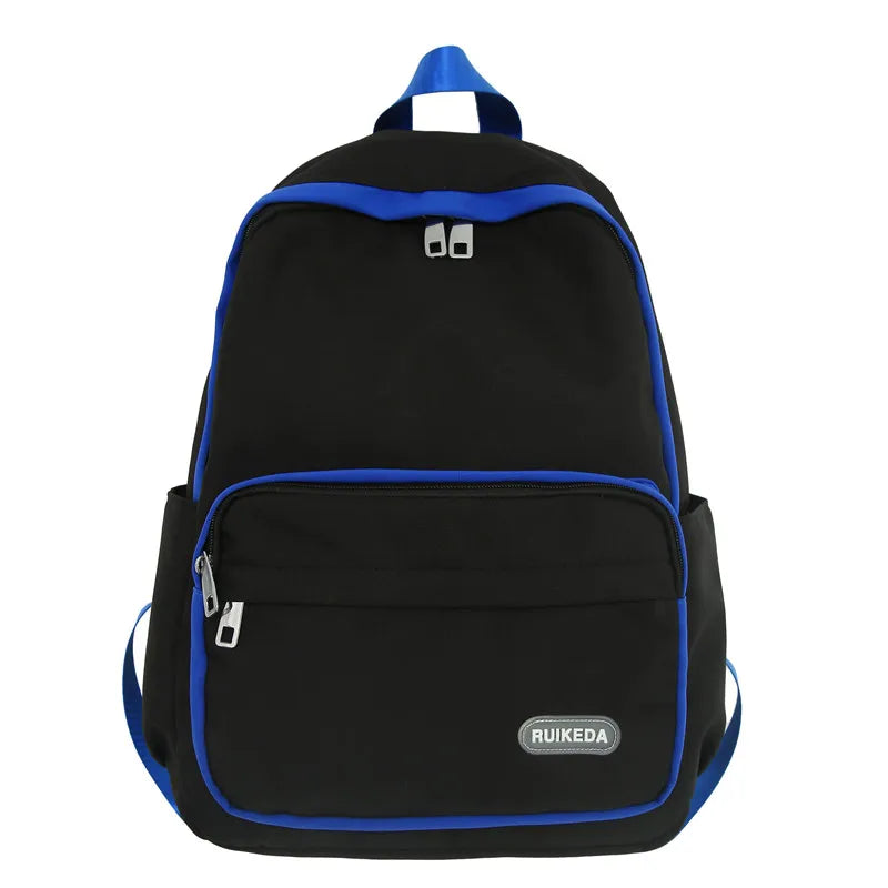 Women's Backpack Solid Nylon School Bag Casual Female Student Travel Rucksack