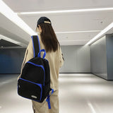 Women's Backpack Solid Nylon School Bag Casual Female Student Travel Rucksack