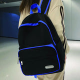 Women's Backpack Solid Nylon School Bag Casual Female Student Travel Rucksack