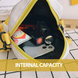 Canvas Messenger Bag Funny Sneaker Shape, High-quality PU Shoulder Bag