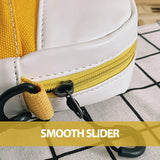 Canvas Messenger Bag Funny Sneaker Shape, High-quality PU Shoulder Bag