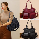 Women's Shoulder Bag Messenger Bag Oxford Cloth Handbag Travel Totes Bag