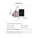 Waterproof Nylon Mini Tote Bag for Women